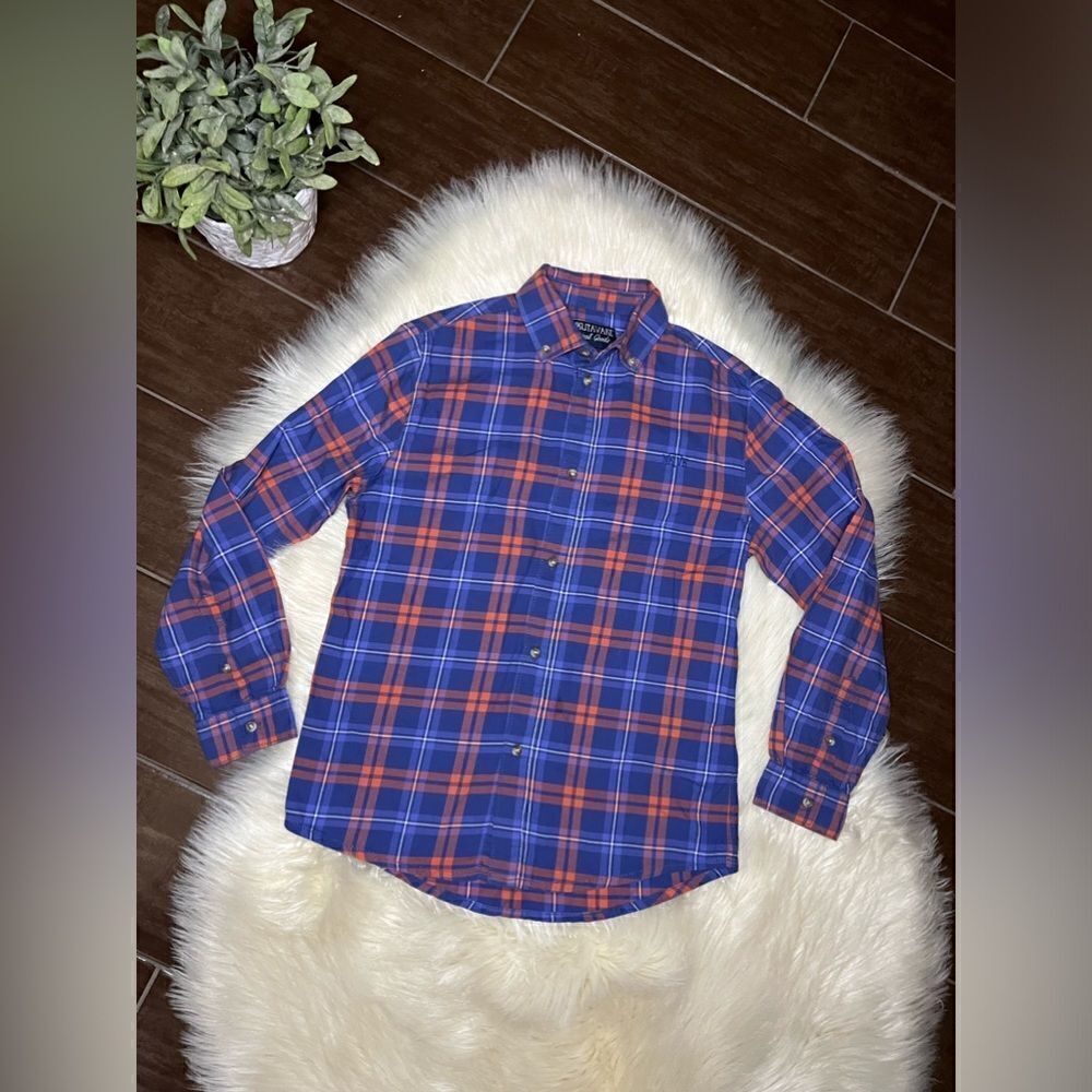 Nukutavake Original Goods plaid button down sz 10